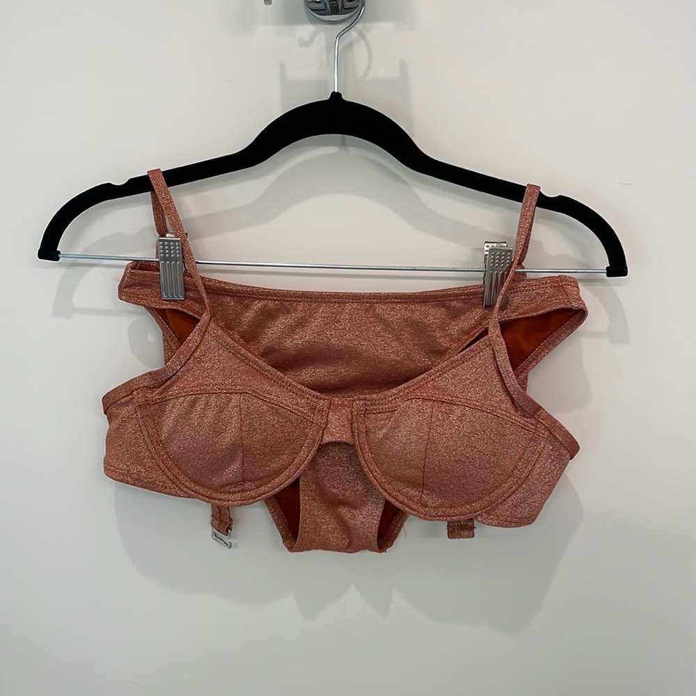 Target Xhilaration Gold Burnt Orange Shimmery Bikini